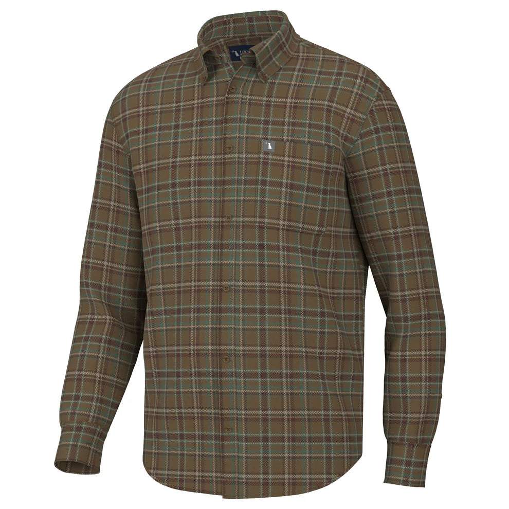 Local Boy Red Green Zeigler Stretch Flannel Shirt