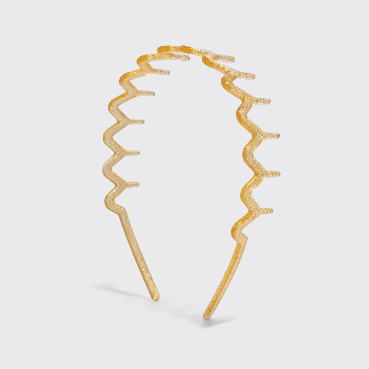 Recycled Plastic Zigzag Headbands 2pc Set - Gold and Silver
