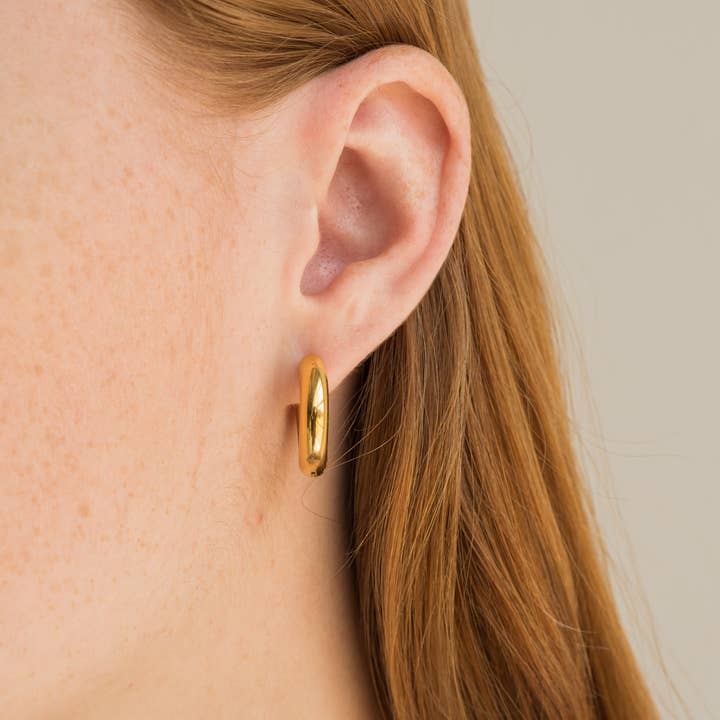 Chunky Hoops Mini- Gold