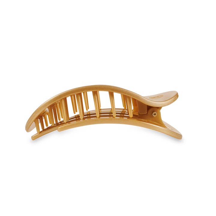 Round Flat Hair Clip Medium- Champagne Toast