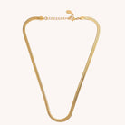 Waterproof 5MM Gold Herringbone Necklace