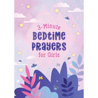 3-Minute Bedtime Prayers for Girls, pink and purple front cover