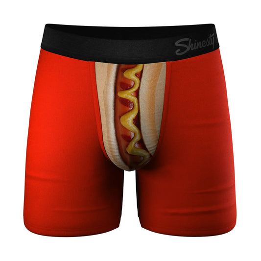 Shinesty Men's The Coney Island Hot Dog Ball Hammock Pouch Underwear
