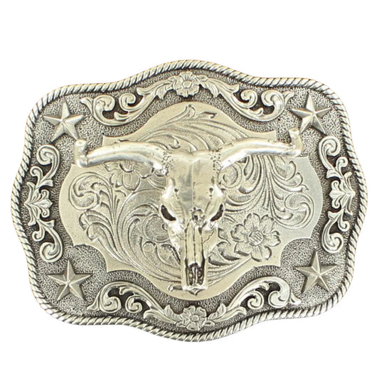 Nocona Men's Antique Steer Skull Belt Buckle