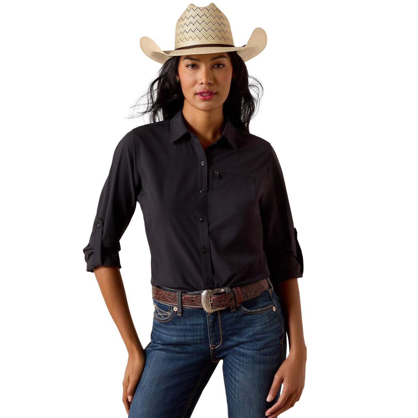 Ariat Women's Black Riding VentTEK Shirt