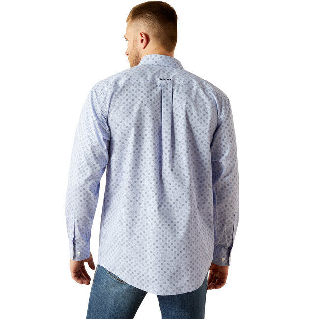 Ariat Men's Periwinkle Wrinkle Free Otella Classic Fit Button Down Shirt