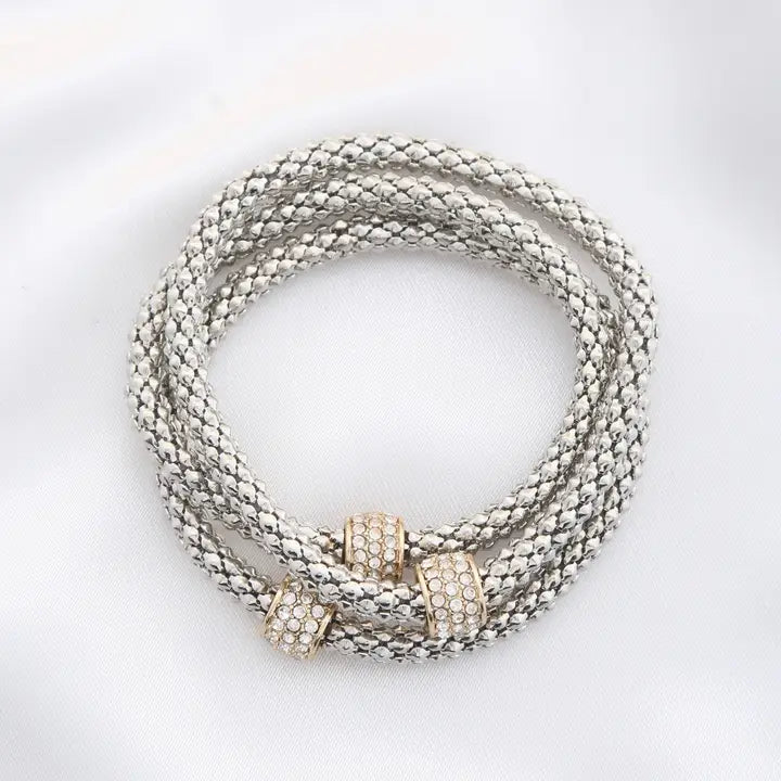 Color Metal Snake Chain Bracelet -2 Colors