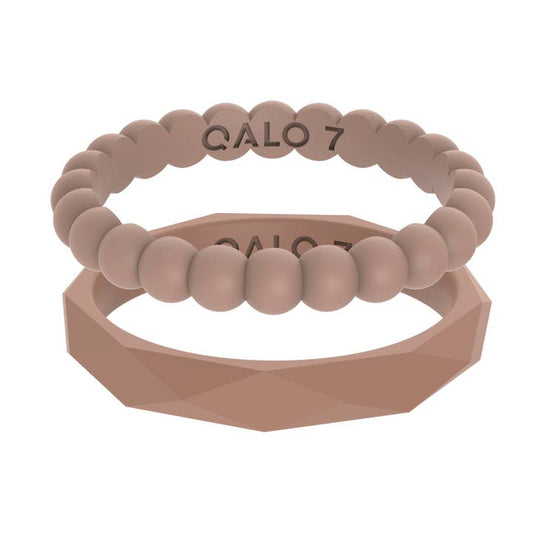 Hazel Bead & Geo 2 Stack Ring