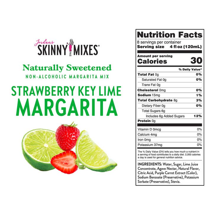 Natural Strawberry Key Lime Margarita - Mixer