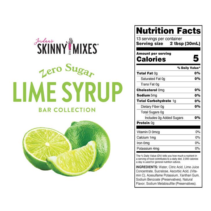 Sugar Free Lime Syrup - 375ml by Skinny Syrup