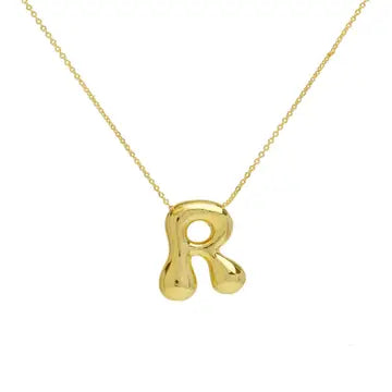 Initial Waterdrop Necklace - Gold or Silver