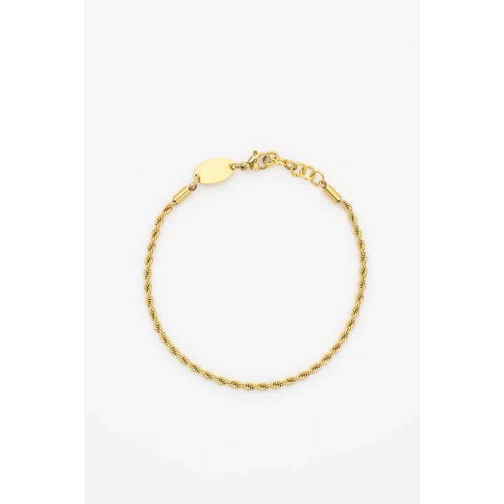 Gold Rope Chain Bracelet - Waterproof