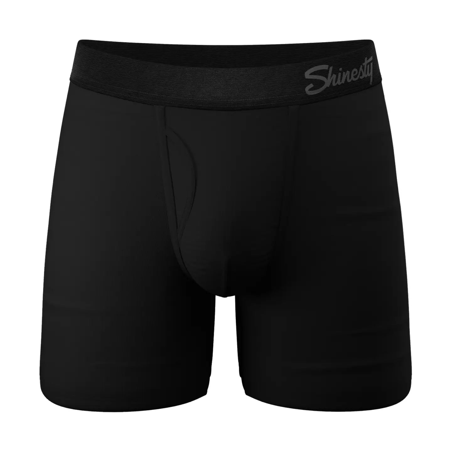 Shinesty Men's The Threat Level Midnight Black Ball Hammock Pouch Underwear With Fly