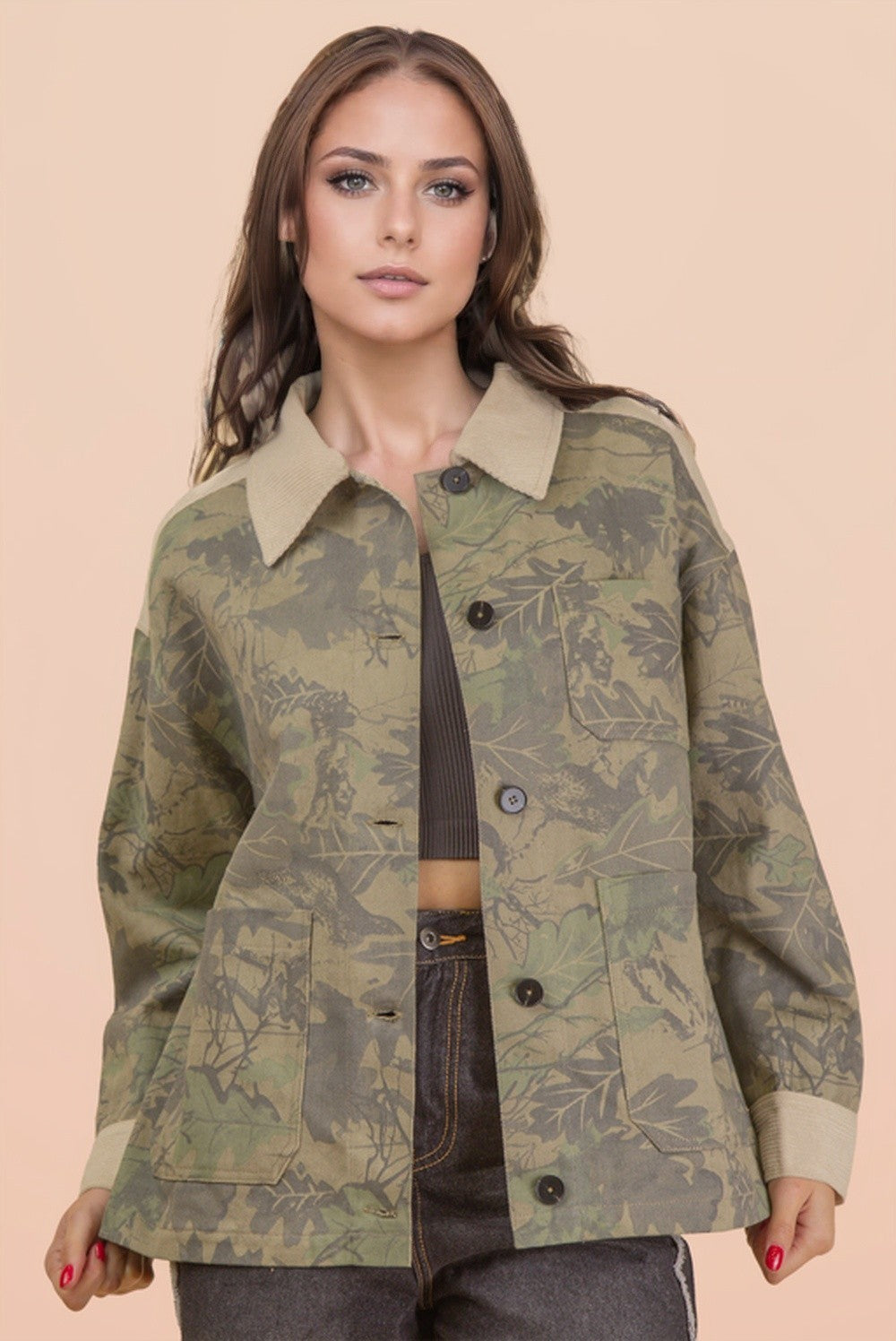 Keep An Eye Out Camo Shacket
