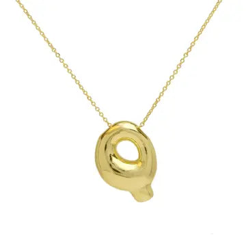 Initial Waterdrop Necklace - Gold or Silver