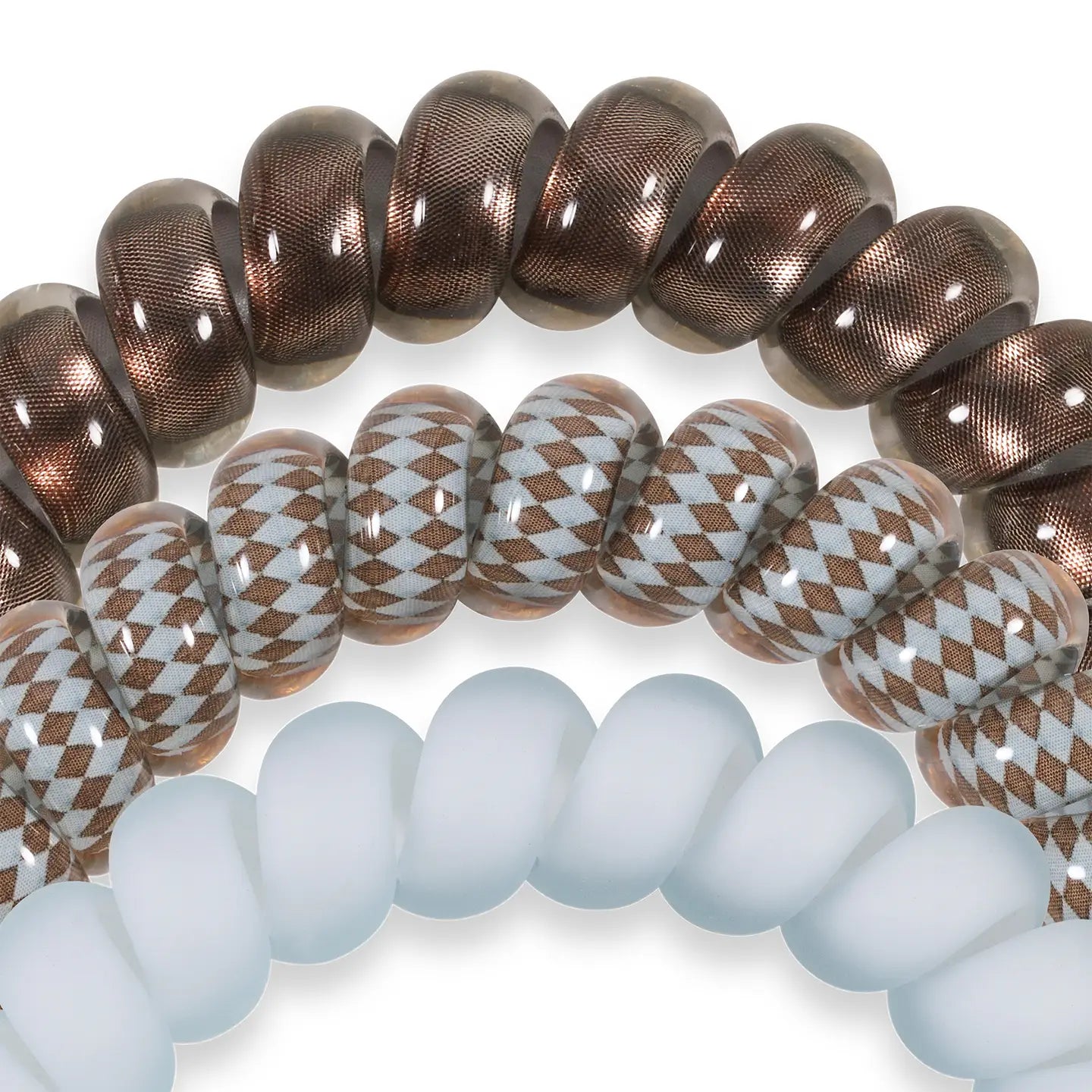 Truly Taupe Large Spiral Hair Ties