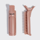 Terracotta Kitsch Hair Volumizing Clips, one closed and one open showing the comb