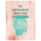 The Overthinker's Devotional Journal, pink and teal front cover on white