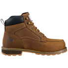 Inside side view of the brown Carhartt Grafton 6-Inch Steel Toe Moc Toe Boot