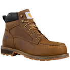 Carhartt Grafton 6-Inch Waterproof Steel Toe Moc Toe Boot in brown, outside side view