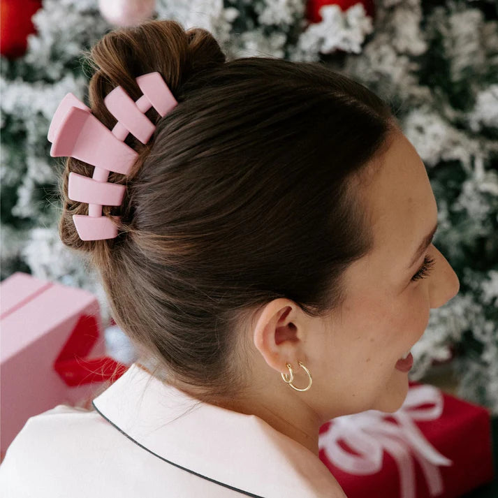 Classic Merry Pinkmas Large Hair Clip