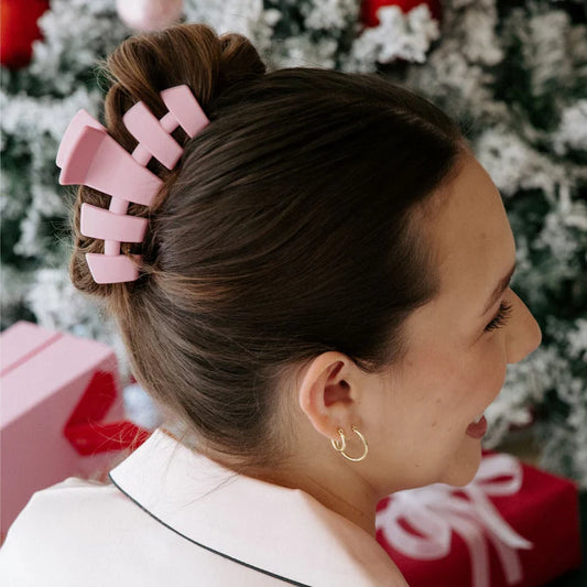 Classic Merry Pinkmas Large Hair Clip
