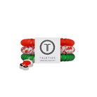 Teleties Clause I Said So small hair ties pack with Santa hat charm