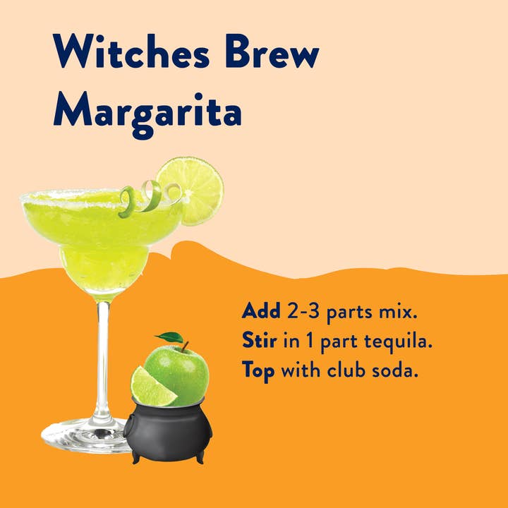 Witches Brew Green Apple Margarita Mix - Sugar Free Mixer