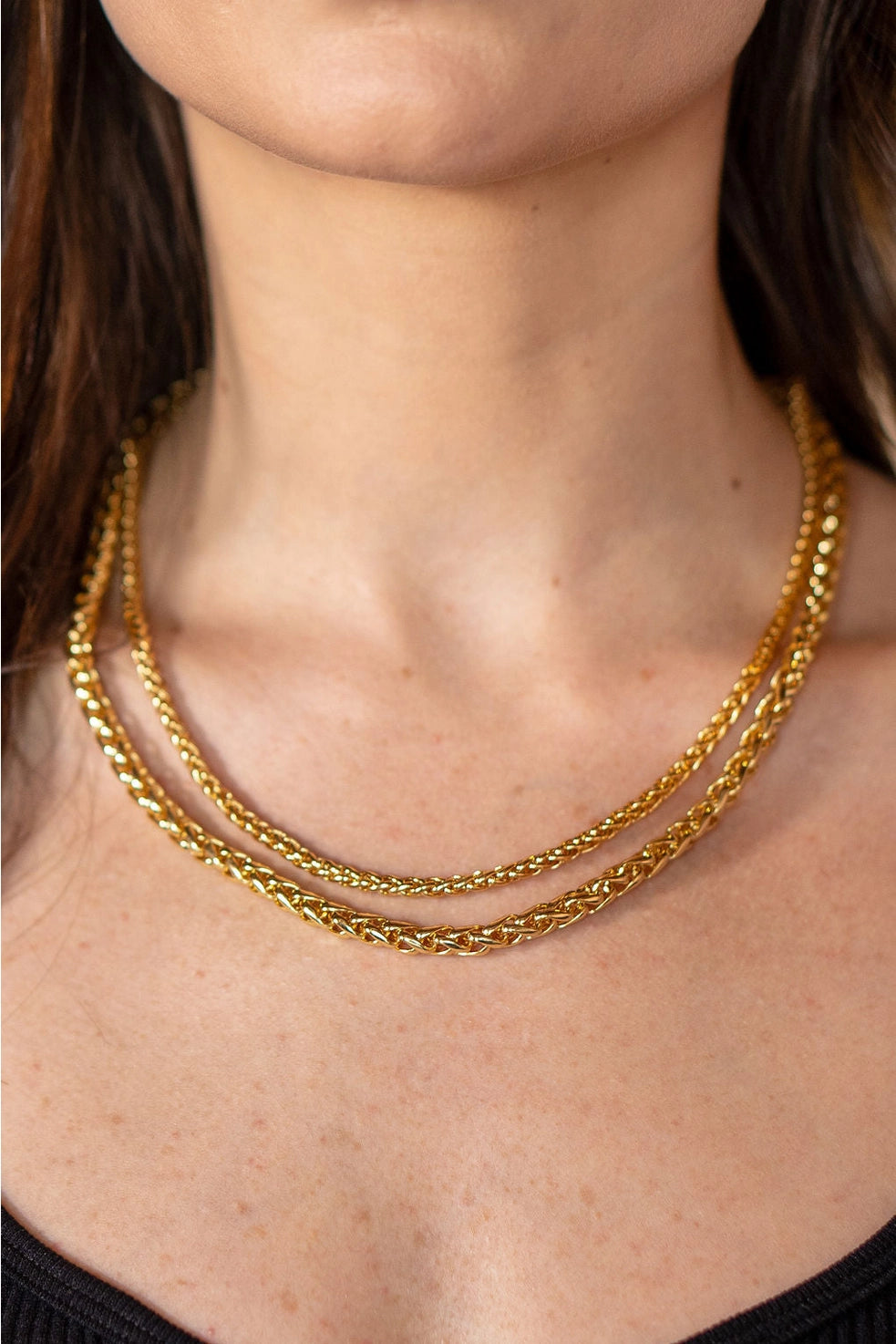 Knotted Necklace Mini, Gold