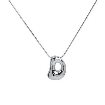 Initial Waterdrop Necklace - Gold or Silver