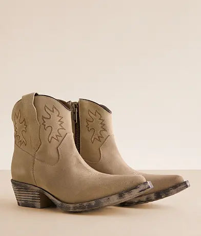 Corral LD Taupe Western Suede Ankle Boot
