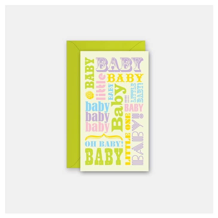 Baby Words- Gift Enclosure Card