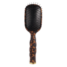 Teleties Detangler Brush in tortoise for medium hair, bristle side front view