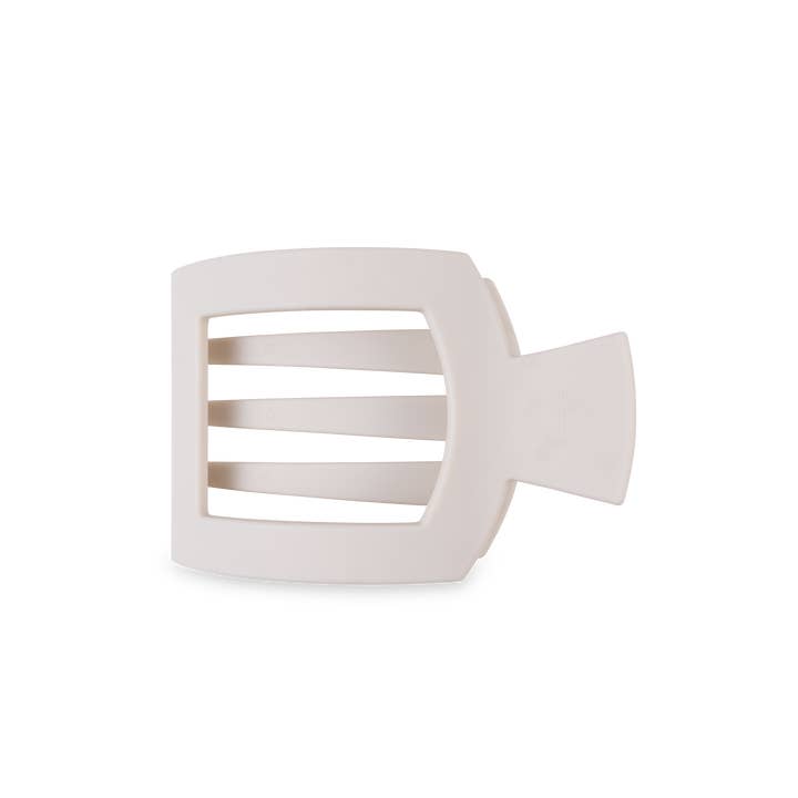 Square Medium Flat Hair Clip- Toasted