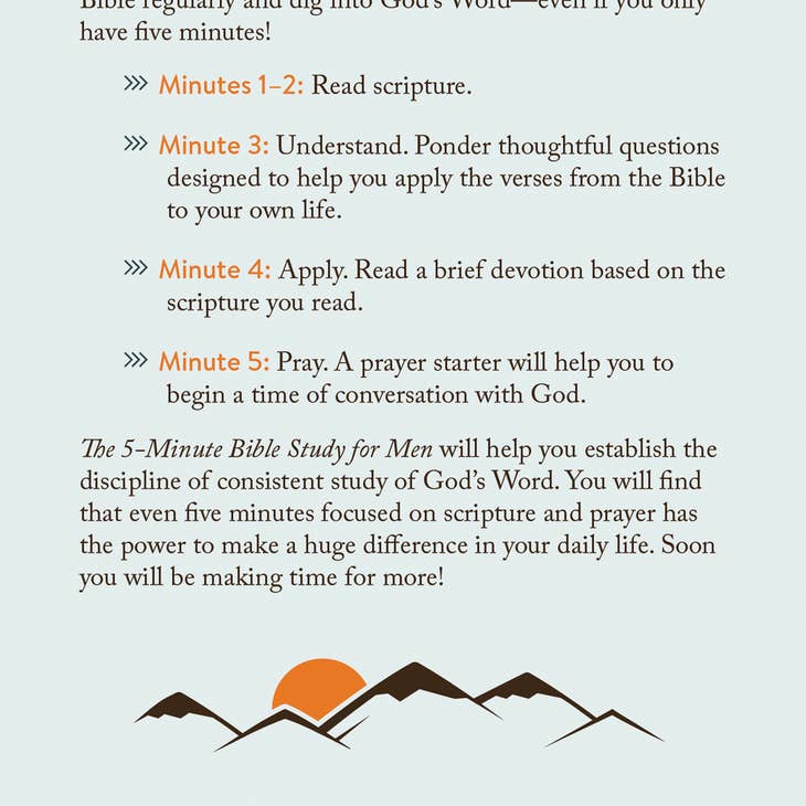 The 5 Minute Bible Study For Men
