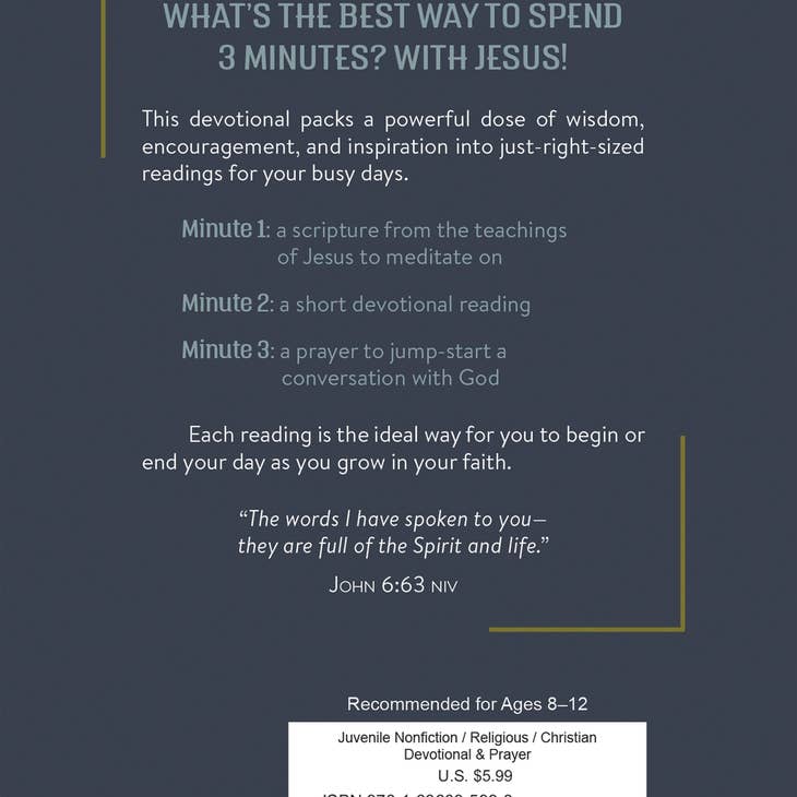 3 Minutes with Jesus: 180 Devotions For Boys