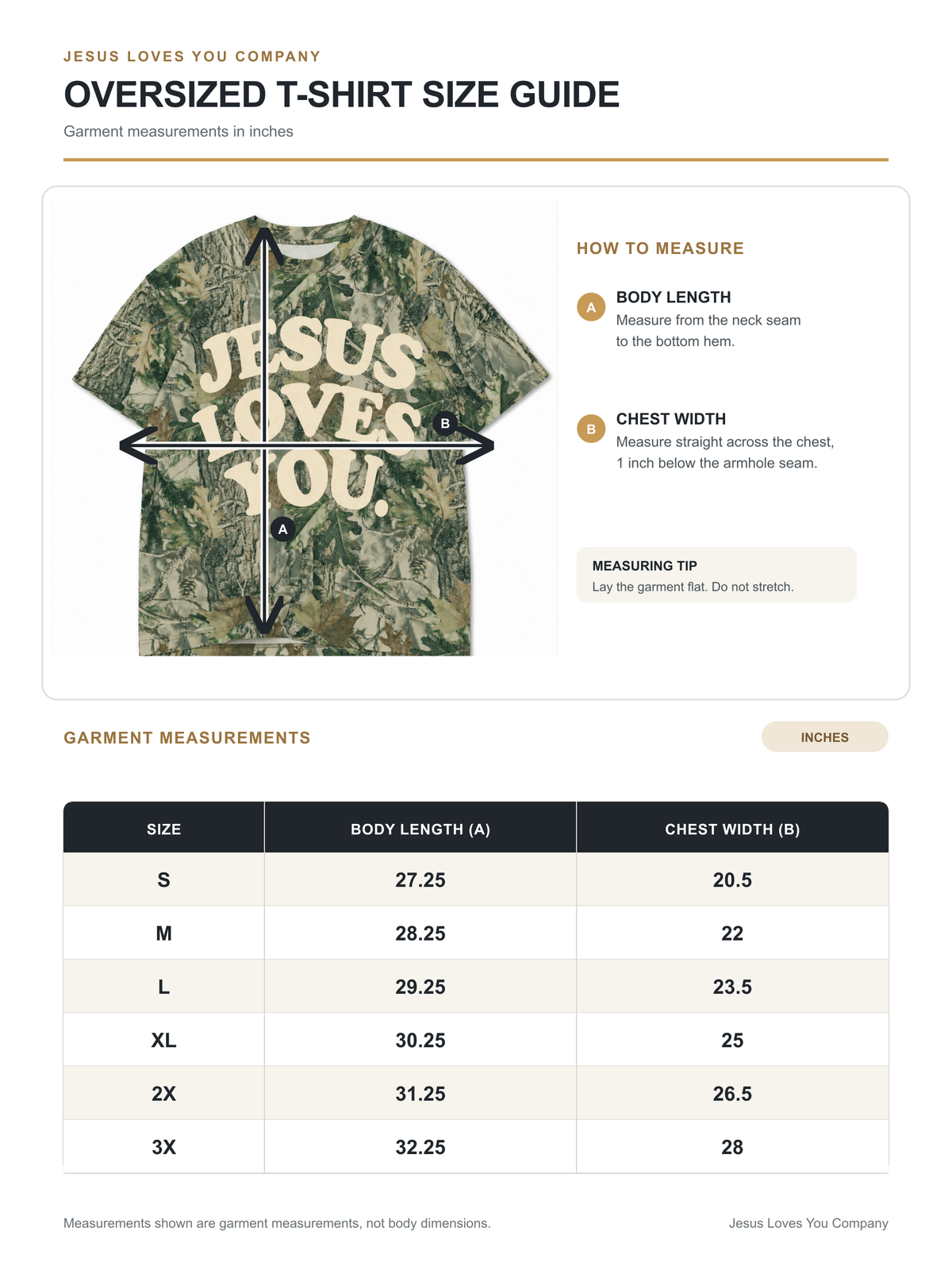 Jesus Loves You Heavyweight Camo Unisex Tee