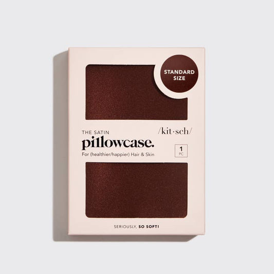 Satin Pillowcase- Chocolate