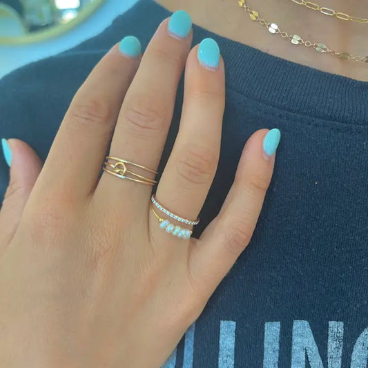 Gold Polly Pearl Water Resistant Ring