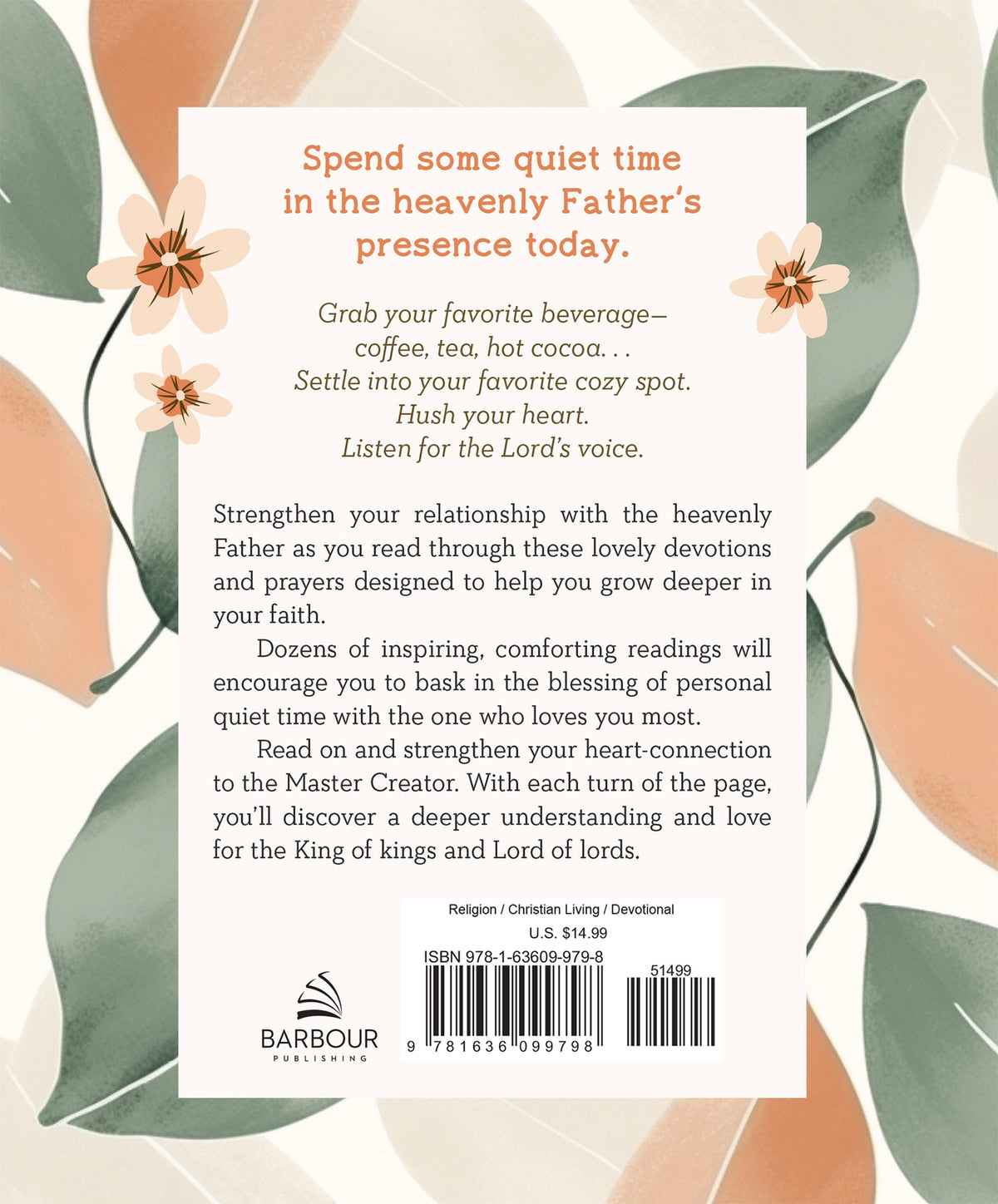 Quiet-Time Devotions for Women, back cover
