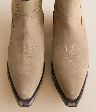 Corral LD Taupe Western Suede Ankle Boot