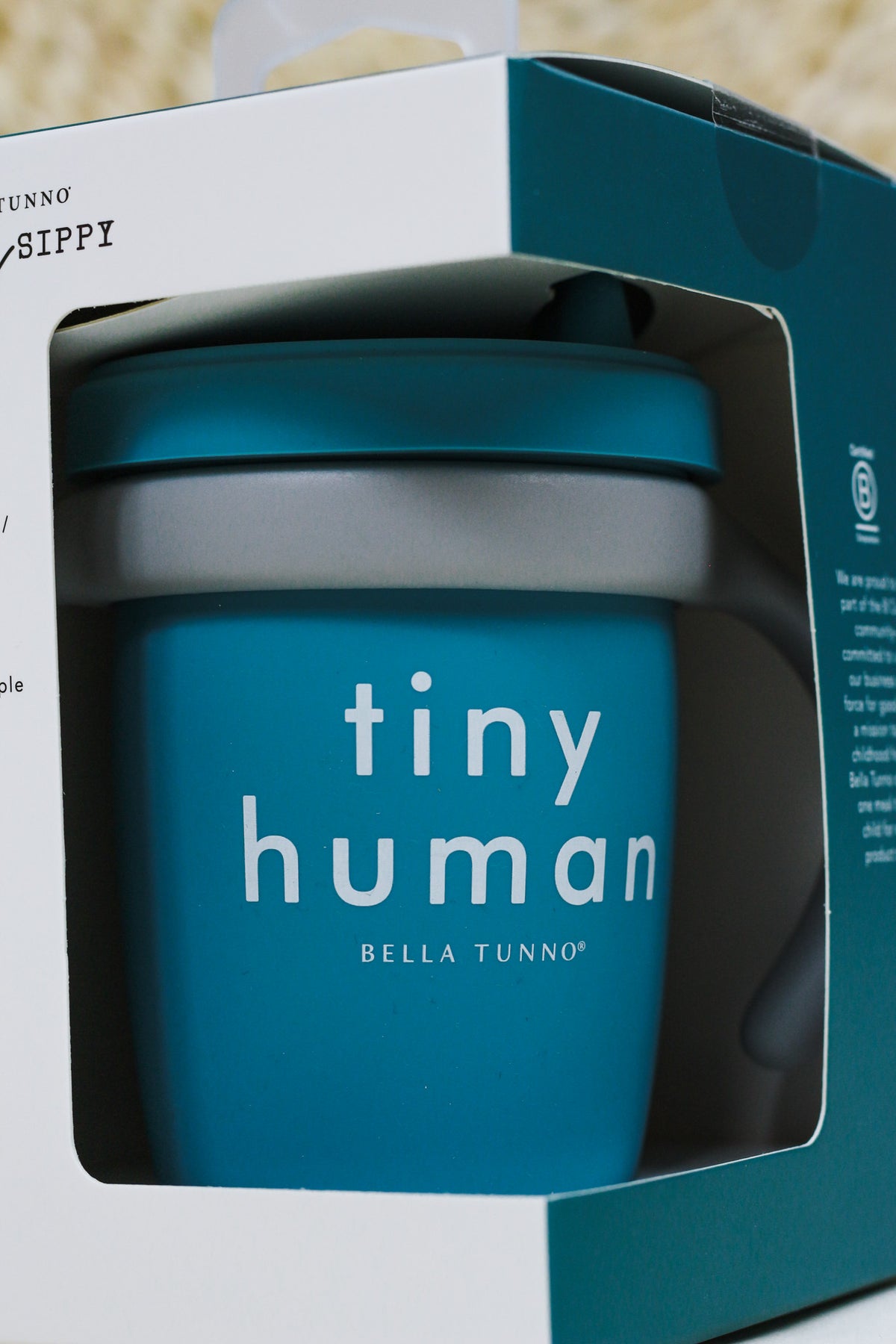 Tiny Human Blue Sippy Cup