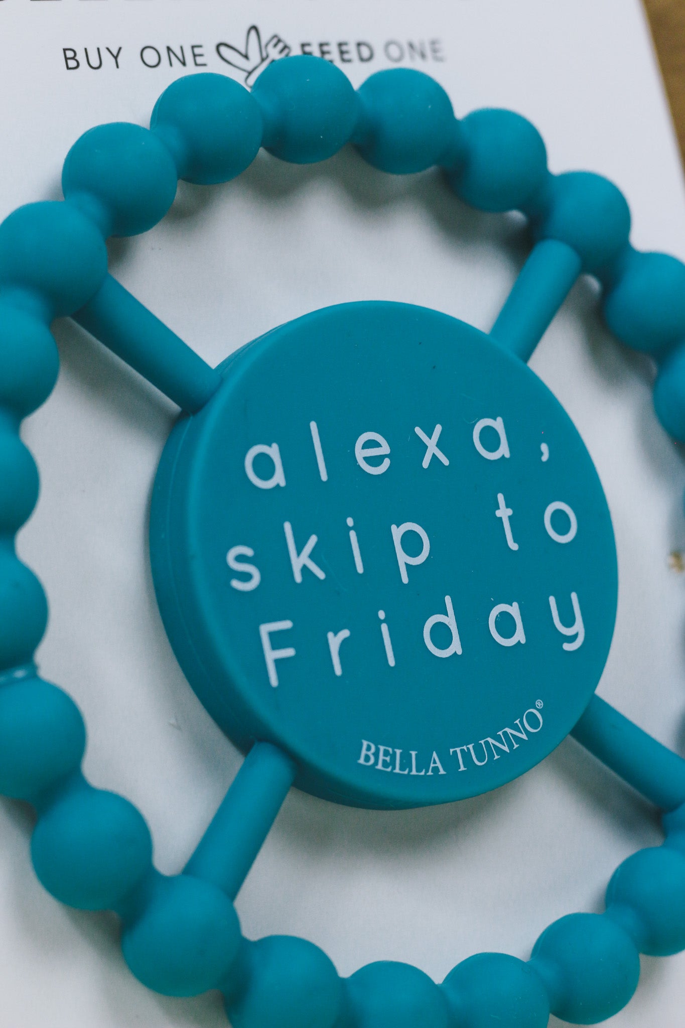 Blue Skip Friday Silicone Teether