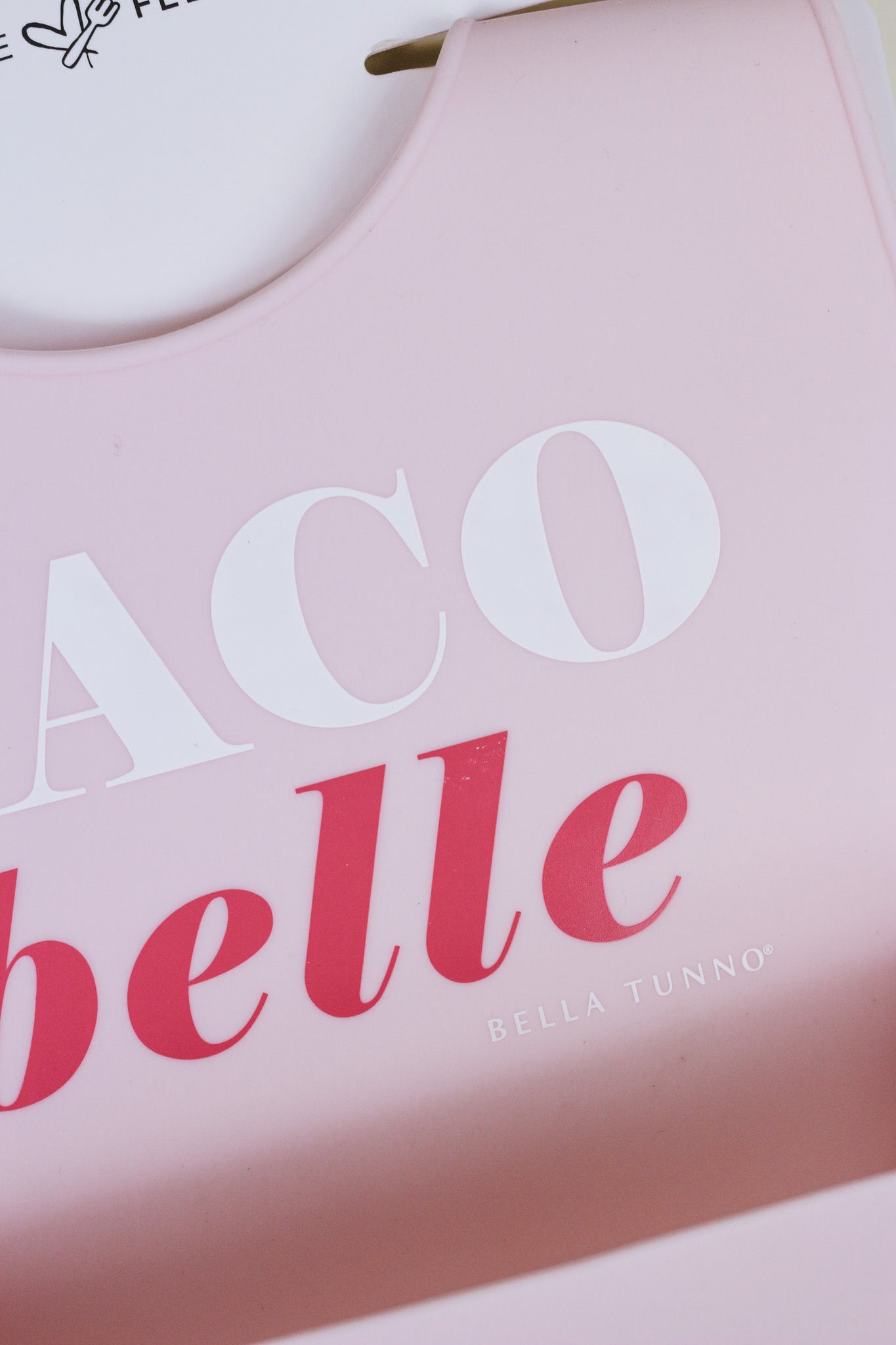 Light Pink Taco Belle Silicone Bib