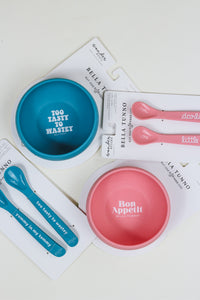 Pink Little Darling Silicone 2pc Spoon Set