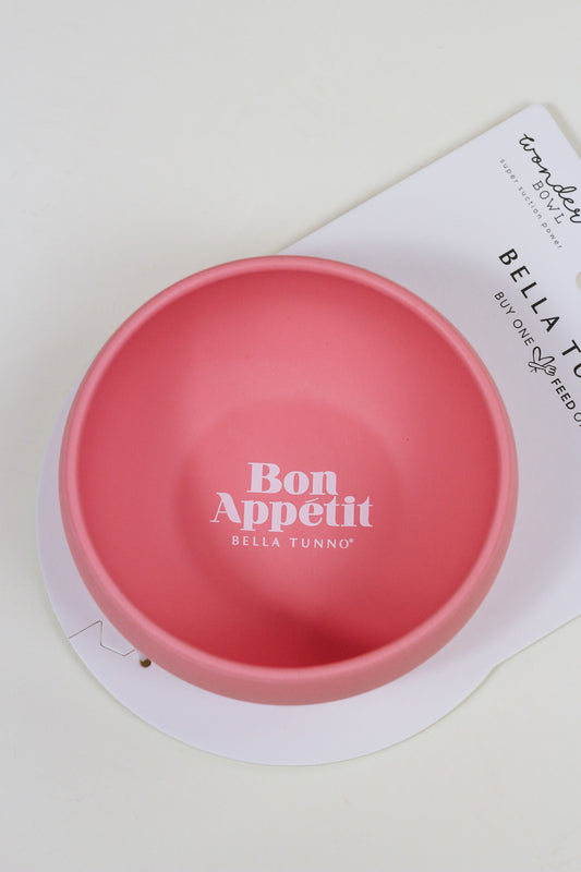 Bon Appetit Pink Silicone Baby Bowl