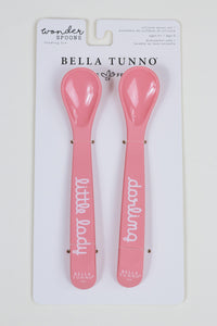 Pink Little Darling Silicone 2pc Spoon Set