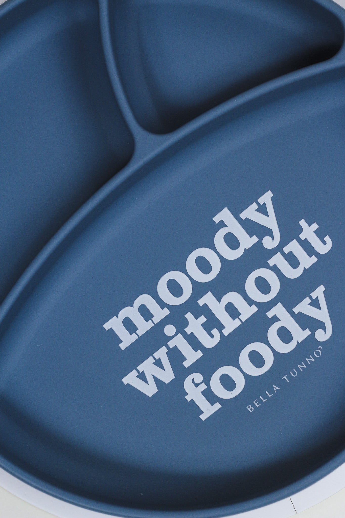 Blue Moody Foody Silicone Plate