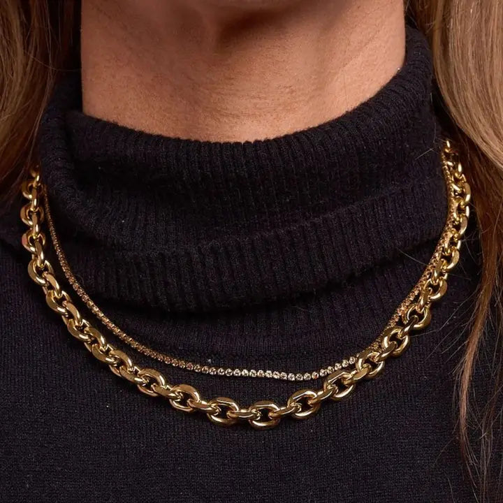 Waterproof Eloise Gold Chunky Chain Choker