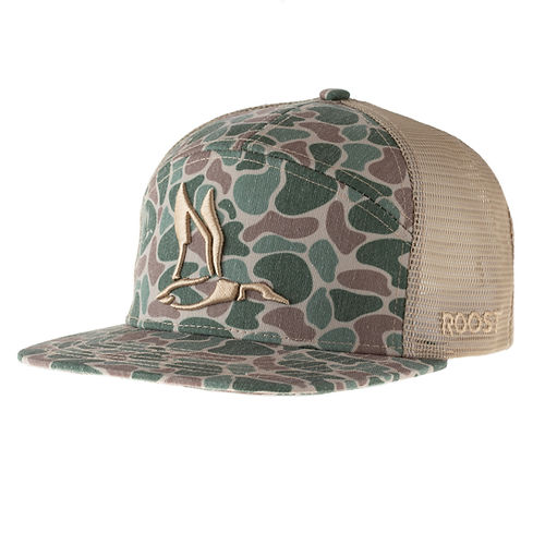 Youth Roost Camo 3D Puff Duck Hat- Camo
